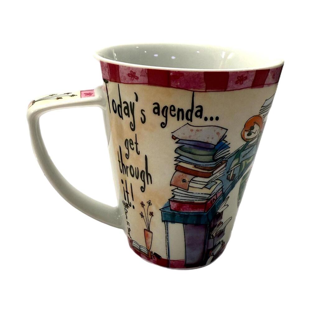 Johnson Brothers Born to Shop “Today’s Agenda” Ceramic Coffee Mug - Picture 2 of 4